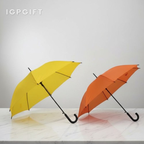 多彩J型手把雨傘