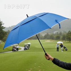 環保風格通風高爾夫雨傘