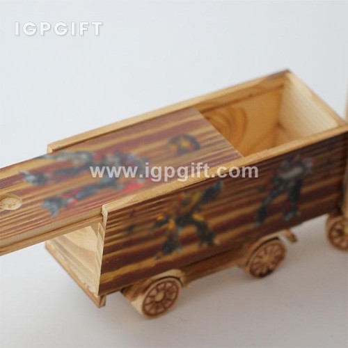 木質集裝箱車模工藝擺件