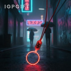 霓虹LED圓形項鍊