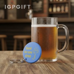 塑料飲品鑰匙圈