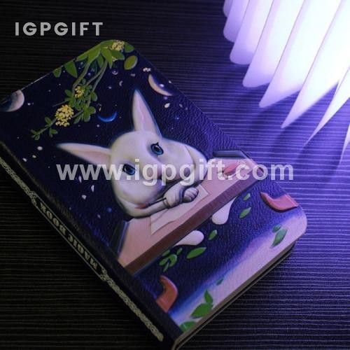 浮雕玉兔書本燈