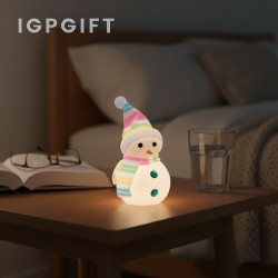迷你雪人夜光燈
