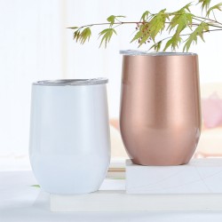 不鏽鋼多彩蛋型杯，350ml