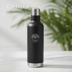 豪華真空保溫瓶 - 750毫升 - 鑽石雕刻