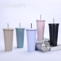 不鏽鋼吸管保溫杯