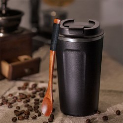帶蓋不鏽鋼咖啡保溫杯