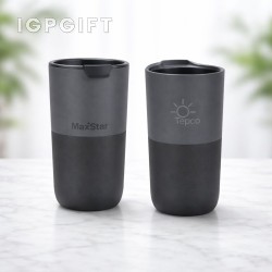 環保雙層保溫杯 - 16 盎司 - 激光雕刻款