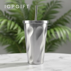 指印保溫吸管杯