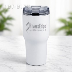 城市巔峰真空保溫杯 - 30 盎司 - 粉末塗裝 - 激光雕刻