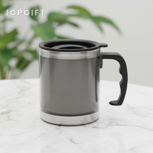 便攜不銹鋼自動保溫杯