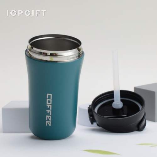 雙功能不銹鋼咖啡保溫杯