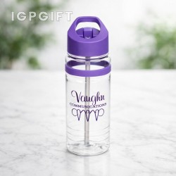 清晰影響帶線水瓶（翻蓋吸管）- 600毫升