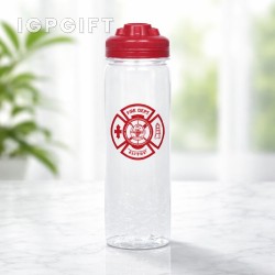靈感水瓶 - 翻蓋設計 - 24盎司 - 透明