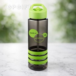 亮彩水瓶配翻蓋吸管 - 24 oz