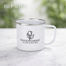 經典淺色搪瓷杯 - 13 盎司