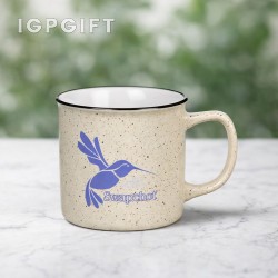斑點陶瓷咖啡杯