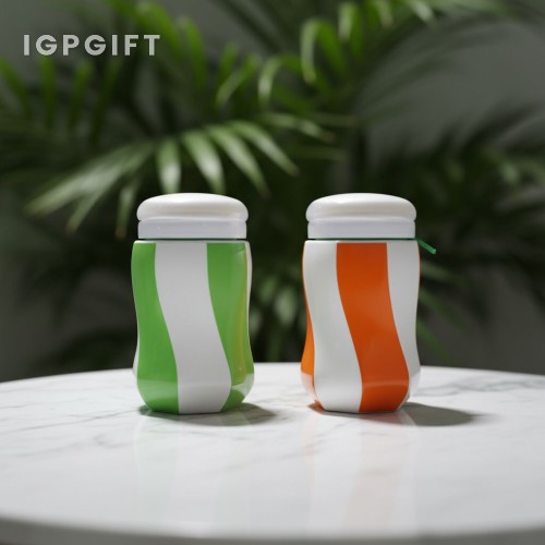 條紋陶瓷杯