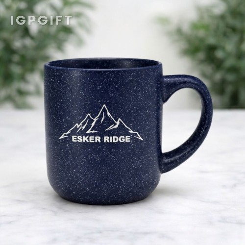 撒點磨砂咖啡杯 - 14 盎司