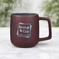 方形手把陶瓷咖啡杯