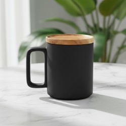 木蓋陶瓷杯