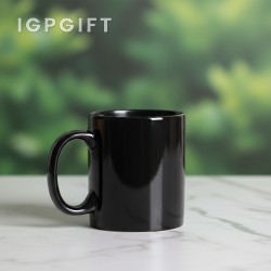 經典黑色咖啡杯