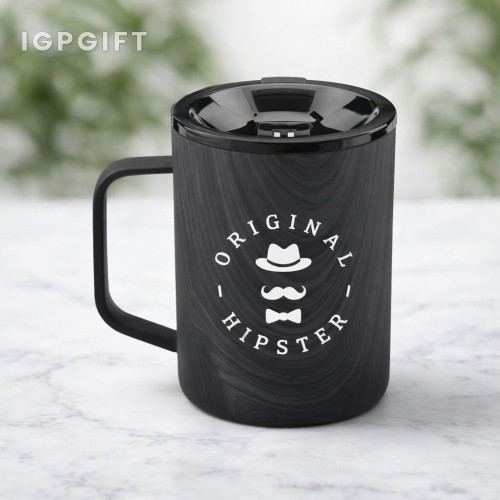 木紋雙層咖啡杯