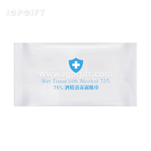一次性酒精消毒濕紙巾
