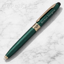 玫瑰金觸控筆手電筒組合