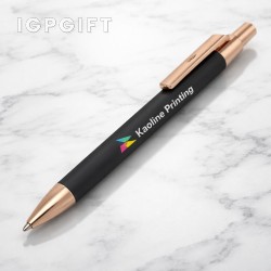 玫瑰金觸感金屬鋼筆