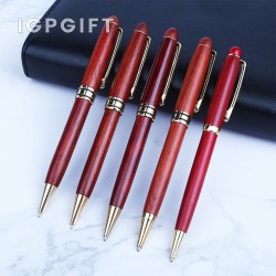 高端紅實木廣告筆