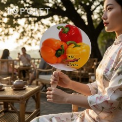 時尚圓筒手扇