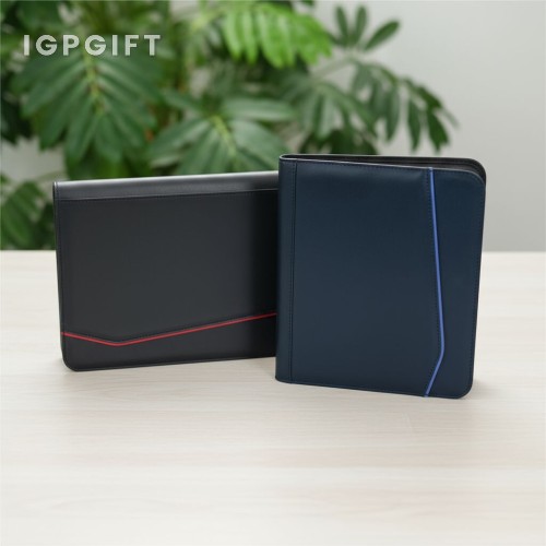 拉鏈皮製文件夾