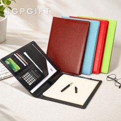 可放計算器皮製文件夾