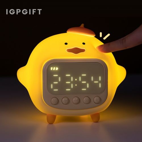 卡通夜燈電子鐘