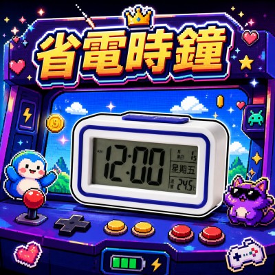 香港企業禮品訂製 - 簡約節能電子鐘