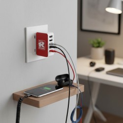 四口摺疊壁式充電器