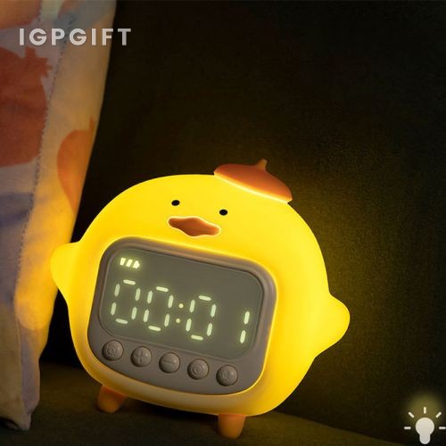 卡通夜燈電子鐘