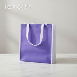 高品質雙色圓形無紡布袋 - 100gsm