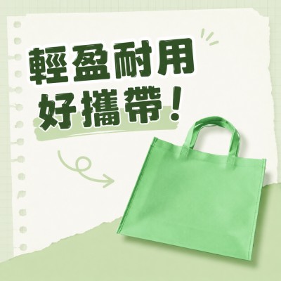 香港企業禮品訂製 - 純色無紡環保袋