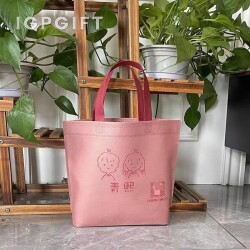 格子壓紋環保袋
