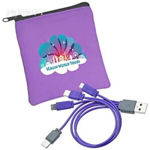多功能USB-C充電線收納袋