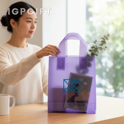 柔韌手把霧面購物袋