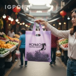 彩色磨砂便捷手提袋