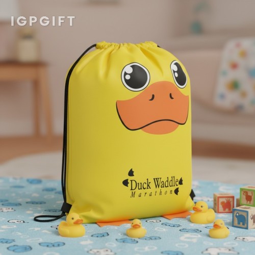 可愛小動物抽繩禮品袋 - 鴨子