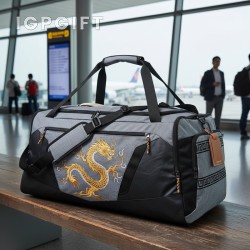 多功能大容量旅行袋 - 刺繡定製款