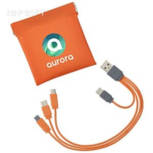 多彩USB-C充電線收納袋