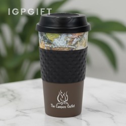 經典迷彩雙壁咖啡杯