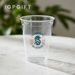 透明水晶杯 - 16盎司 - 小批量 - 全彩打印