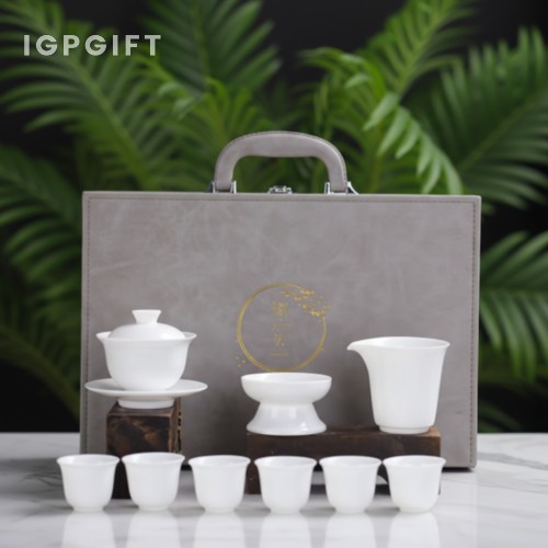 精緻九件陶瓷茶具套裝